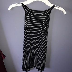 Junior’s Black & White Striped Tank
